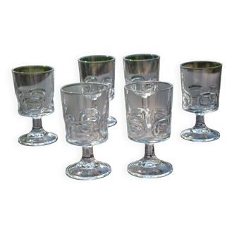 6 verres à vin
