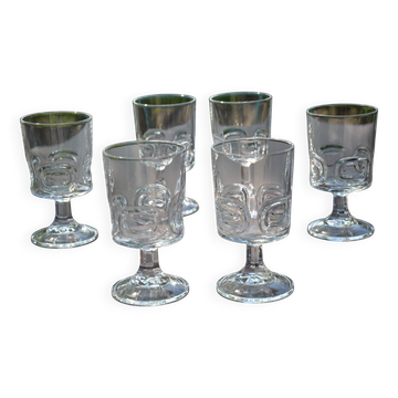 6 verres à vin