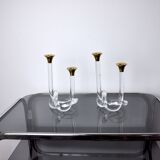 Pair of candle holders Dorothy Thorpe, lucite, 1970