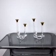 Pair of candle holders Dorothy Thorpe, lucite, 1970