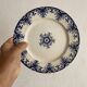 Flat ironstone plates "Rouen" Jules Vieillard Bordeaux