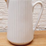 Pichet porcelaine blanc et or