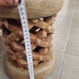 African Bamiléké Brown Stool
