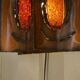 Accolay copper and resin wall light, 1950s