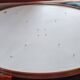 Roche Bobois oval table, white laminate and chrome, 1970s