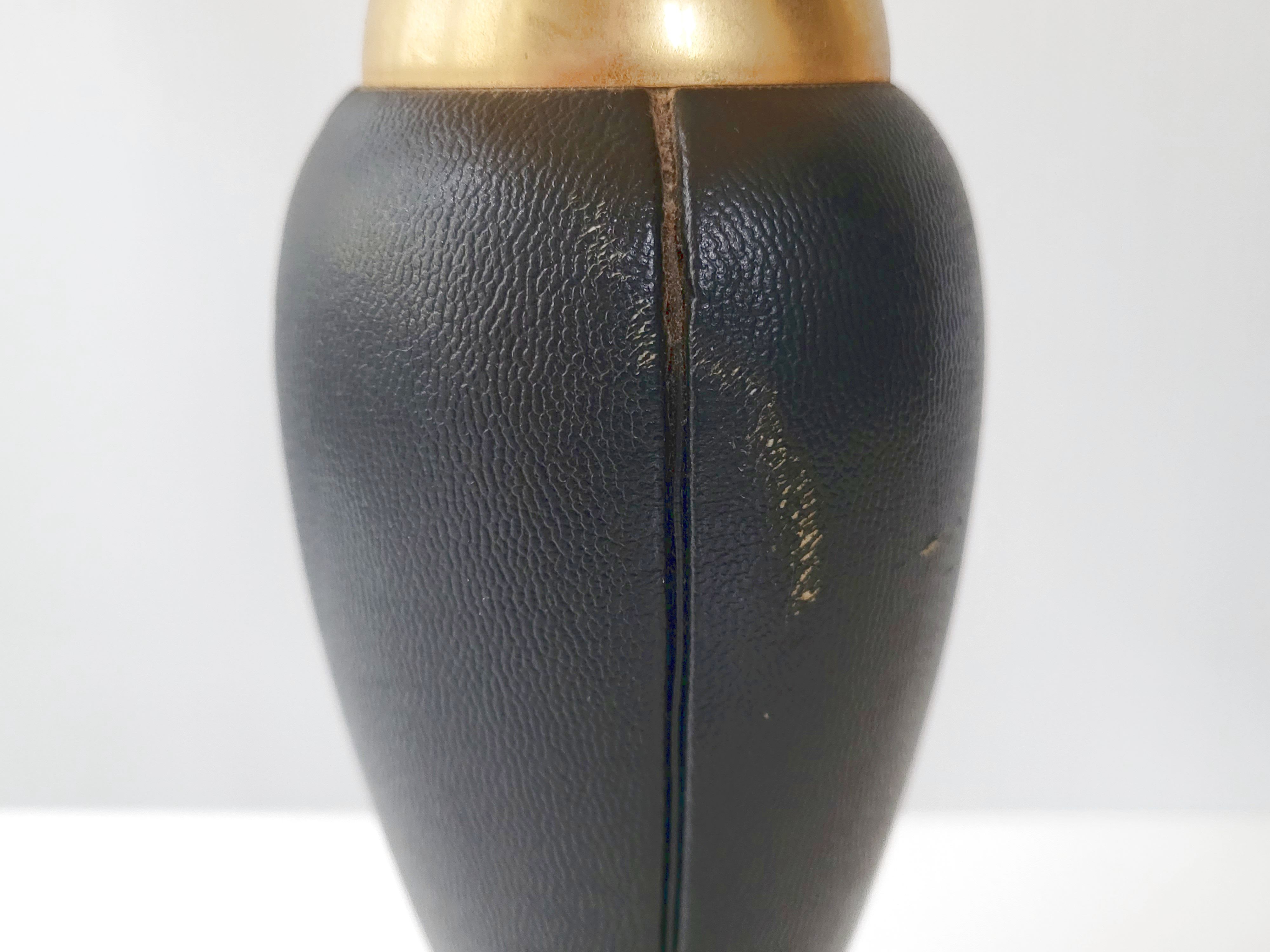 Leather lamp the Tanner 1970 vintage