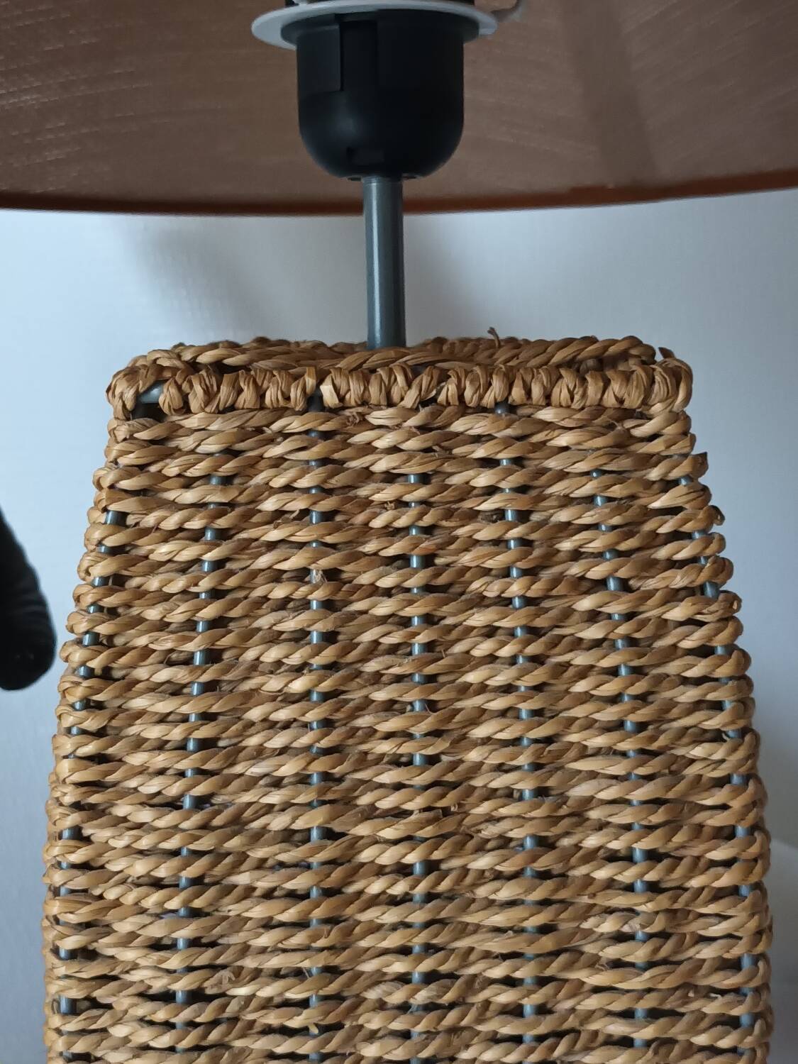 Vintage natural rope table lamp