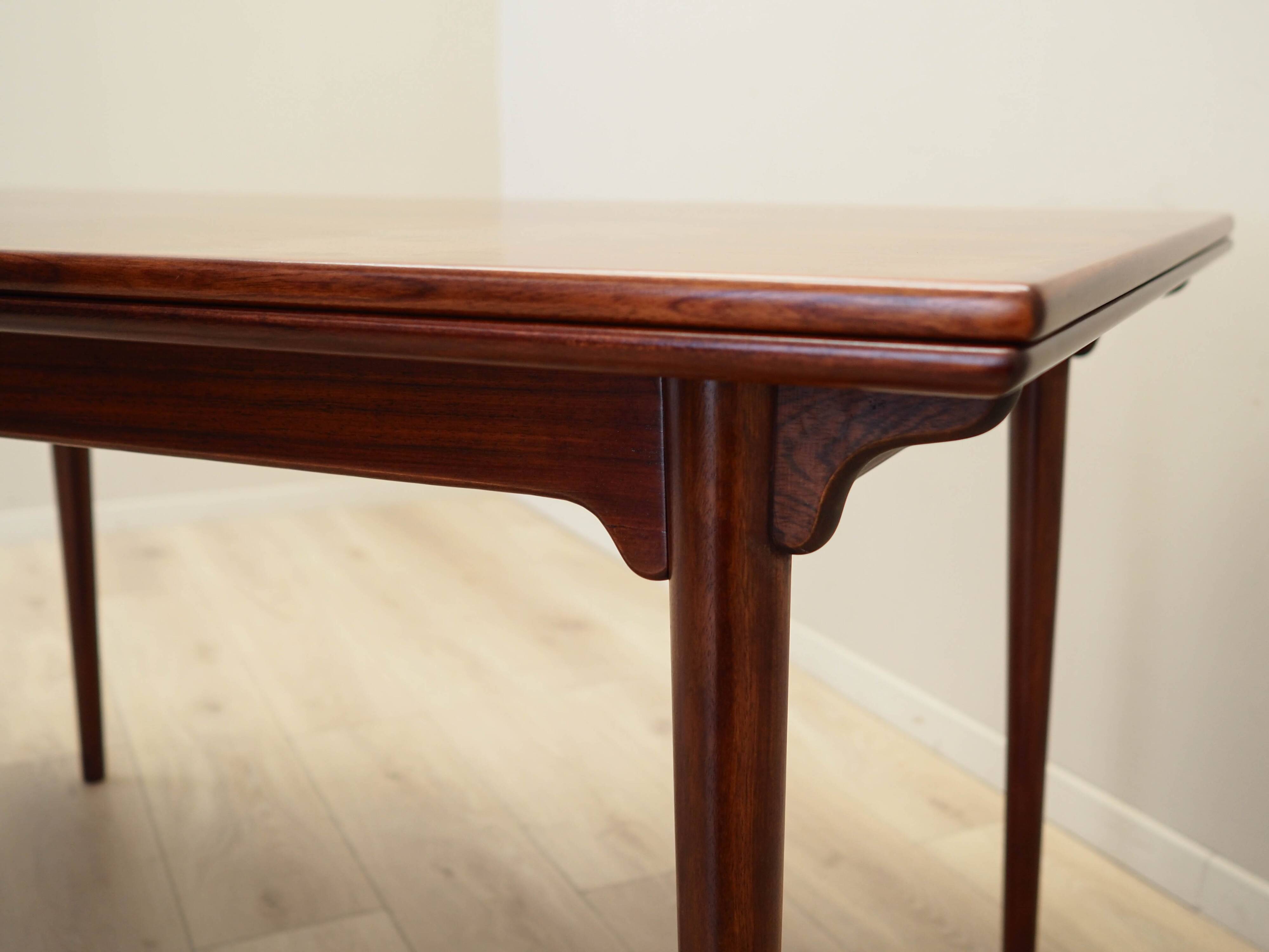 Rosewood table, Danish design, 1970s, manufacturer: Omann Jun, designer: Gu