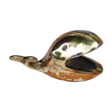 Old gilded brass ashtray