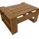 Vintage Coffee Table Pine Wood Design 1970s Coffee Table