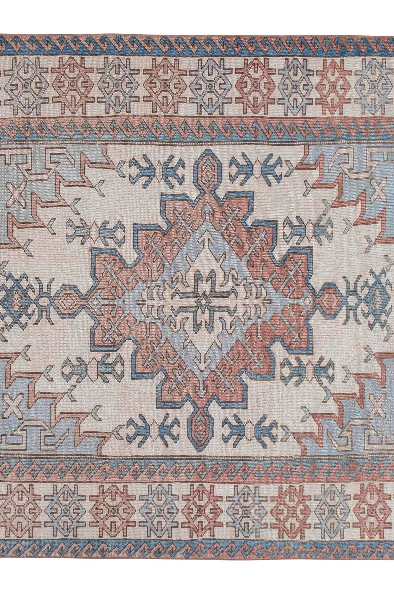 Vintage Turkish Oushak rug 173x227 cm