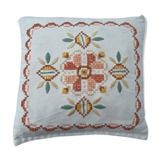 50s embroidered cushion