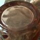 Lot de 5 verres teintés rose à base carré à vague