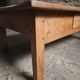 Antique cherry coffee table, rustic farmhouse table with drawer, circa 1750–1800.