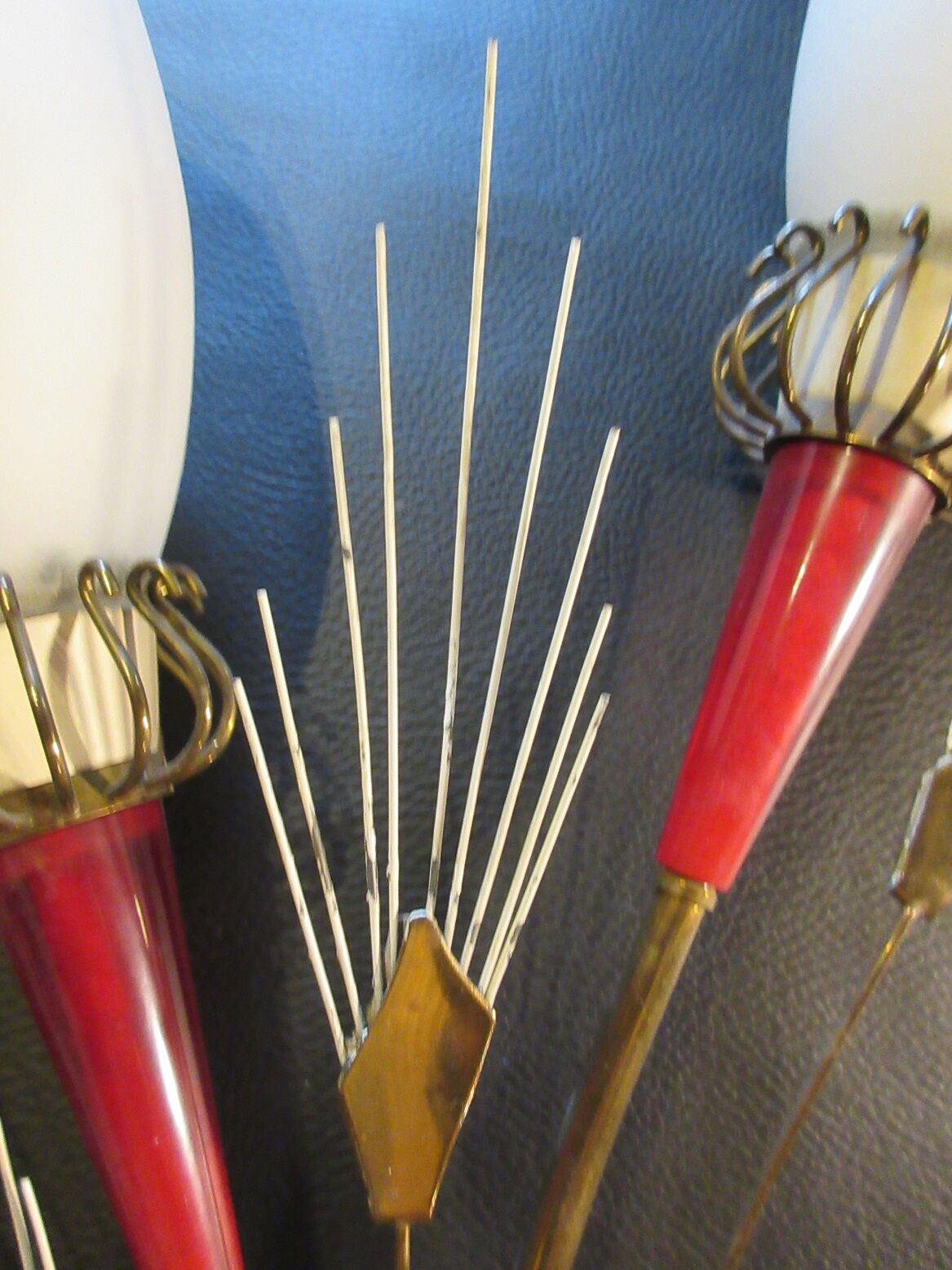 Pair of muguet sconces by Lunel 1950s
