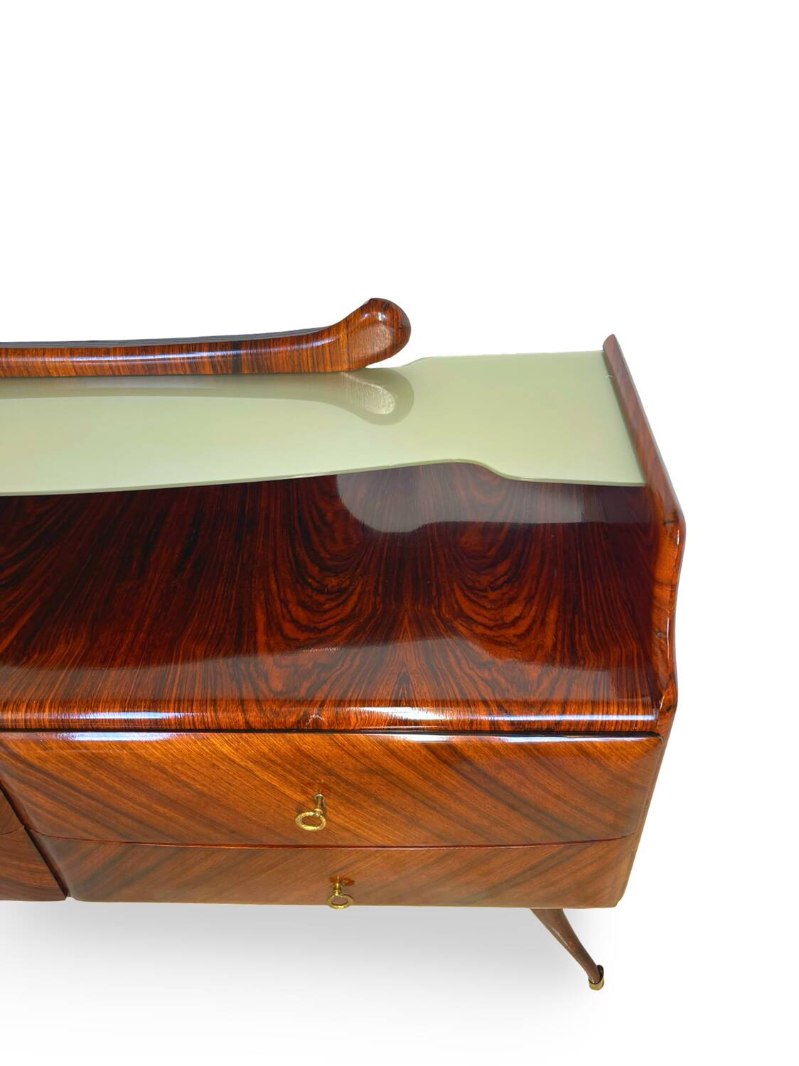 midcentury rosewood chest of drawers.