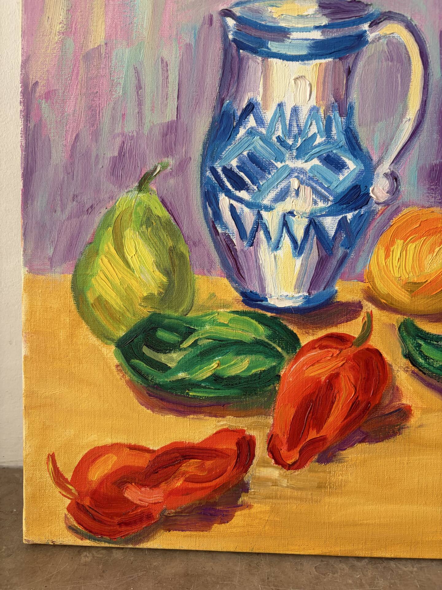 Still life, oil on canvas signed Gisèle Renaut (1930-2020)