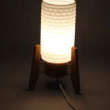 1960s rocket table lamp, Czechoslovakia