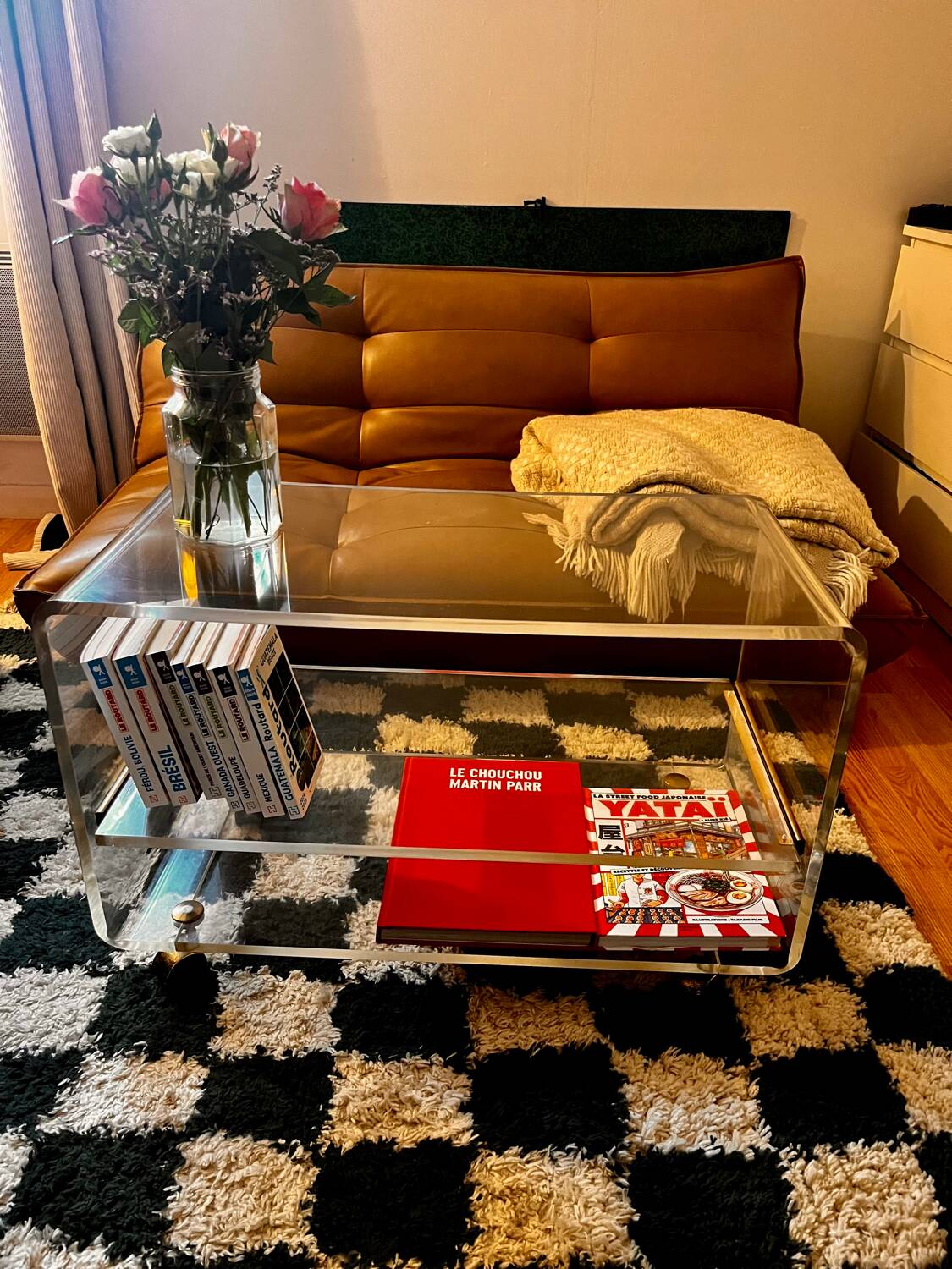 1970s Plexiglass coffee table