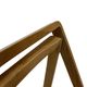 Ensemble vintage de 4 chaises pliantes, design en sangle et bois, années 1970