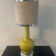 Vintage ceramic and chrome metal lamp from the 60s and 70s
