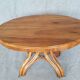 Extending table with vintage bentwood base from the end of the 19th century