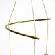 Beautiful large original mid-century 3-arm colorful bag ceiling lamp
