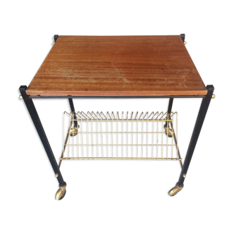 Service in wood and metal, vintage