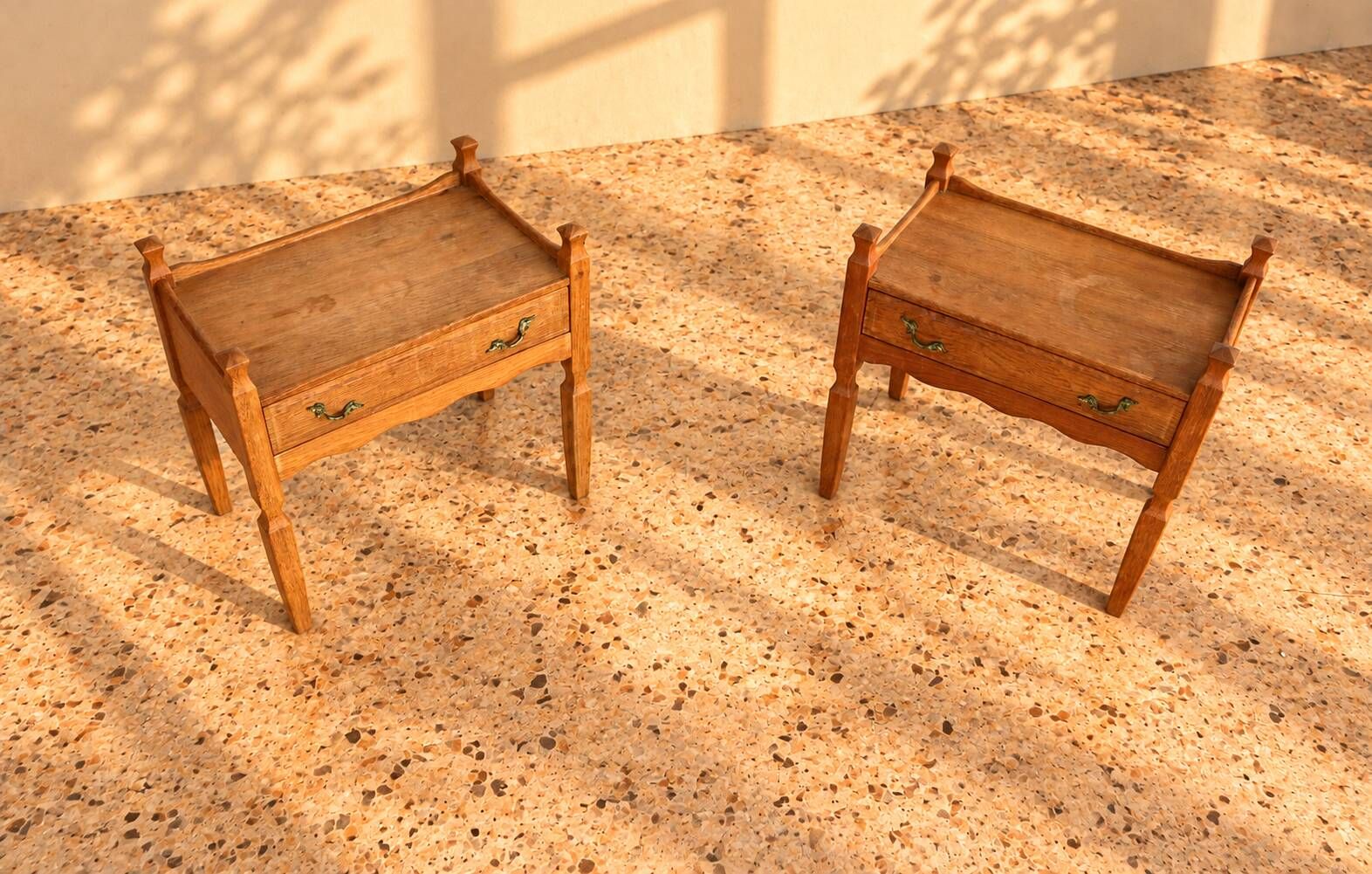 vintage bedside tables | brutalist cabinets | 1960s