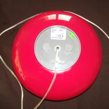 Table lamp flat ball, red mushroom with switch