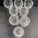 8 Saint Louis Béarn liqueur glasses
