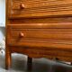 Dark wood 3-drawer chest of drawers
