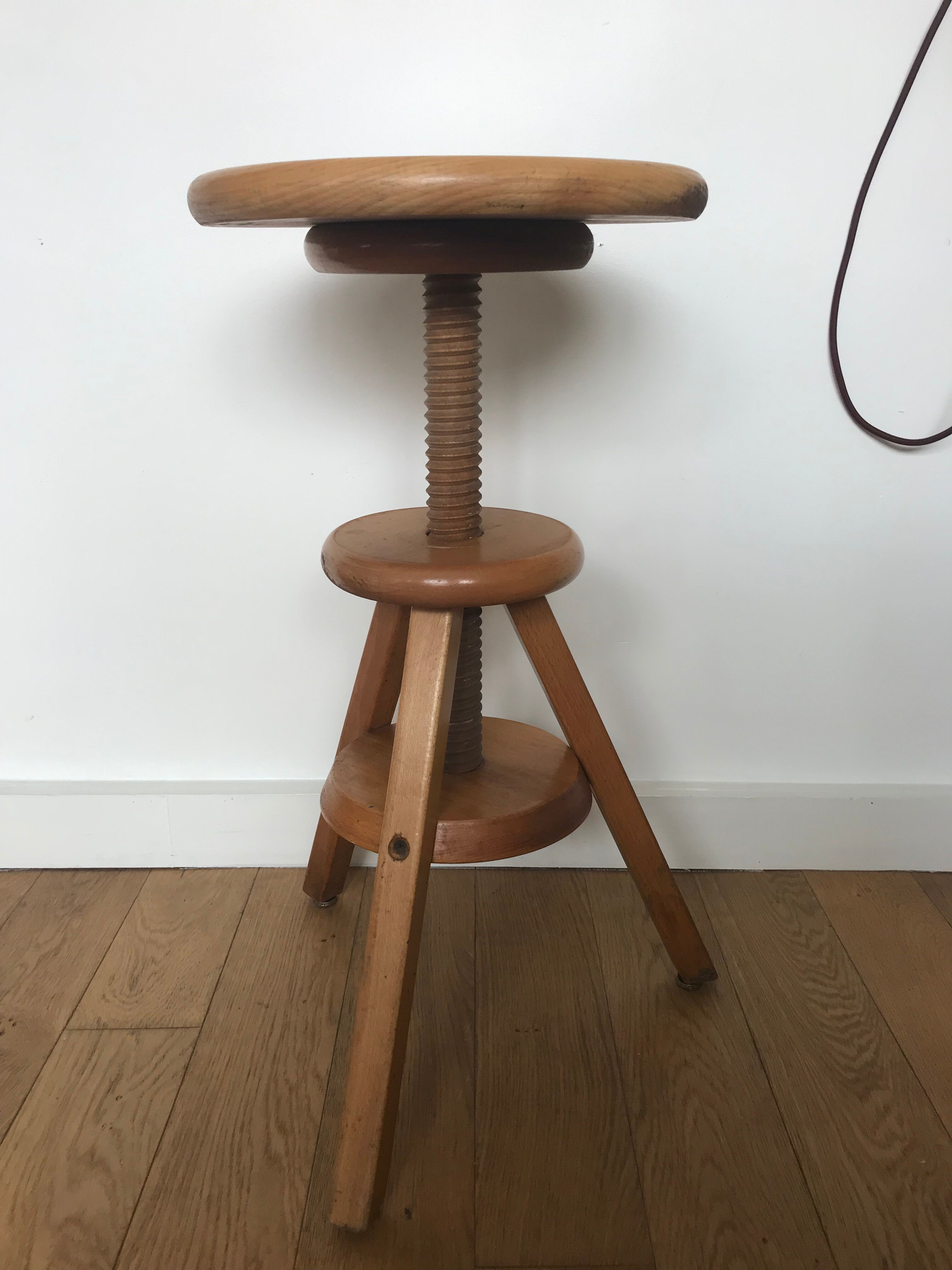 Architect wooden stool