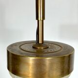 Mid-century Stilnovo brass pendant light from 50s