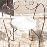 Chaise en fer forgé