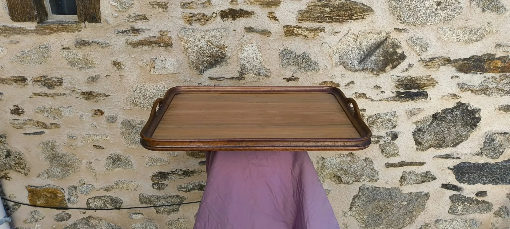 Large Art Deco wooden trays 1940 France