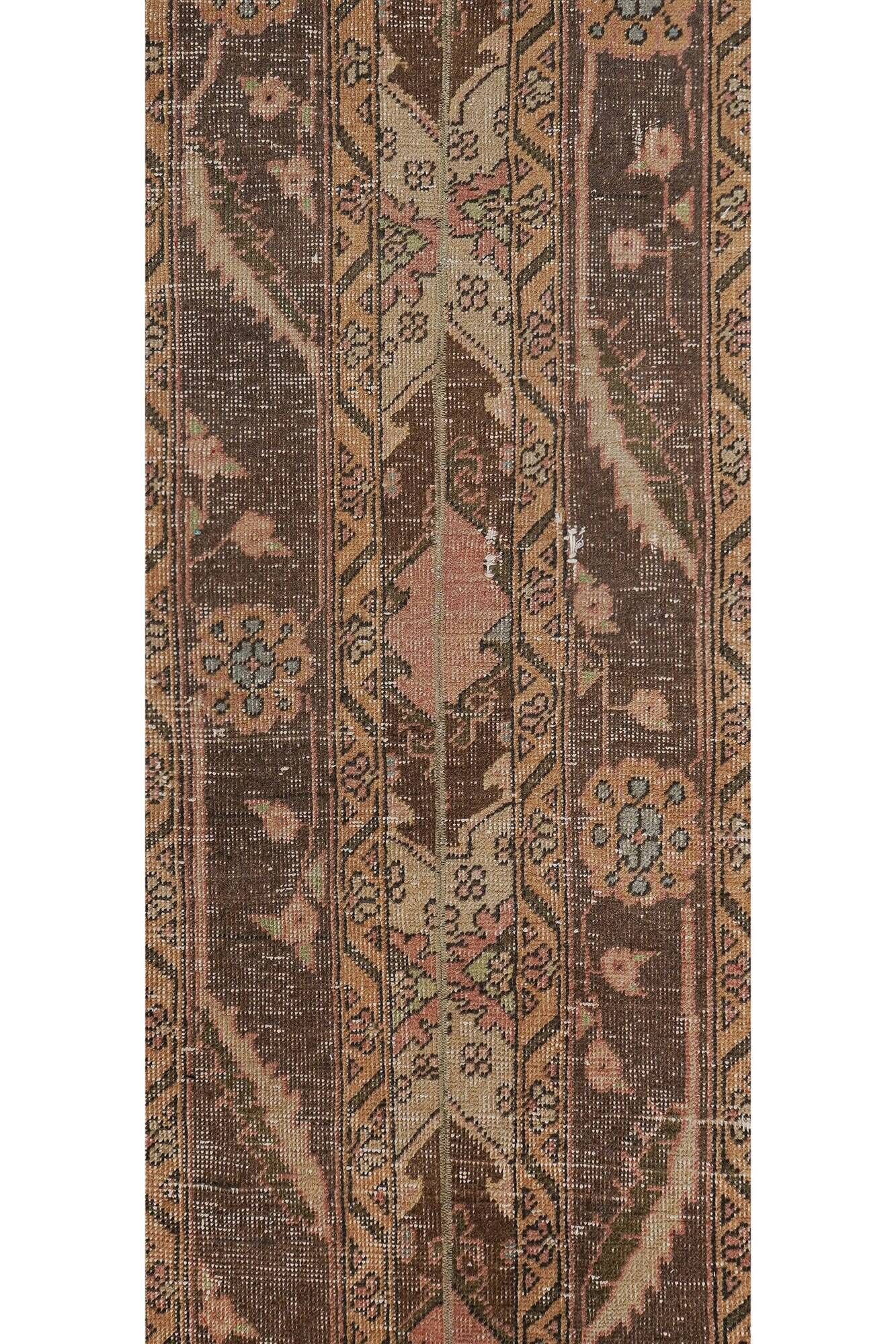 Vintage Turkish hallway rug 53x635 cm