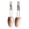 Pair shoe trees woman wood