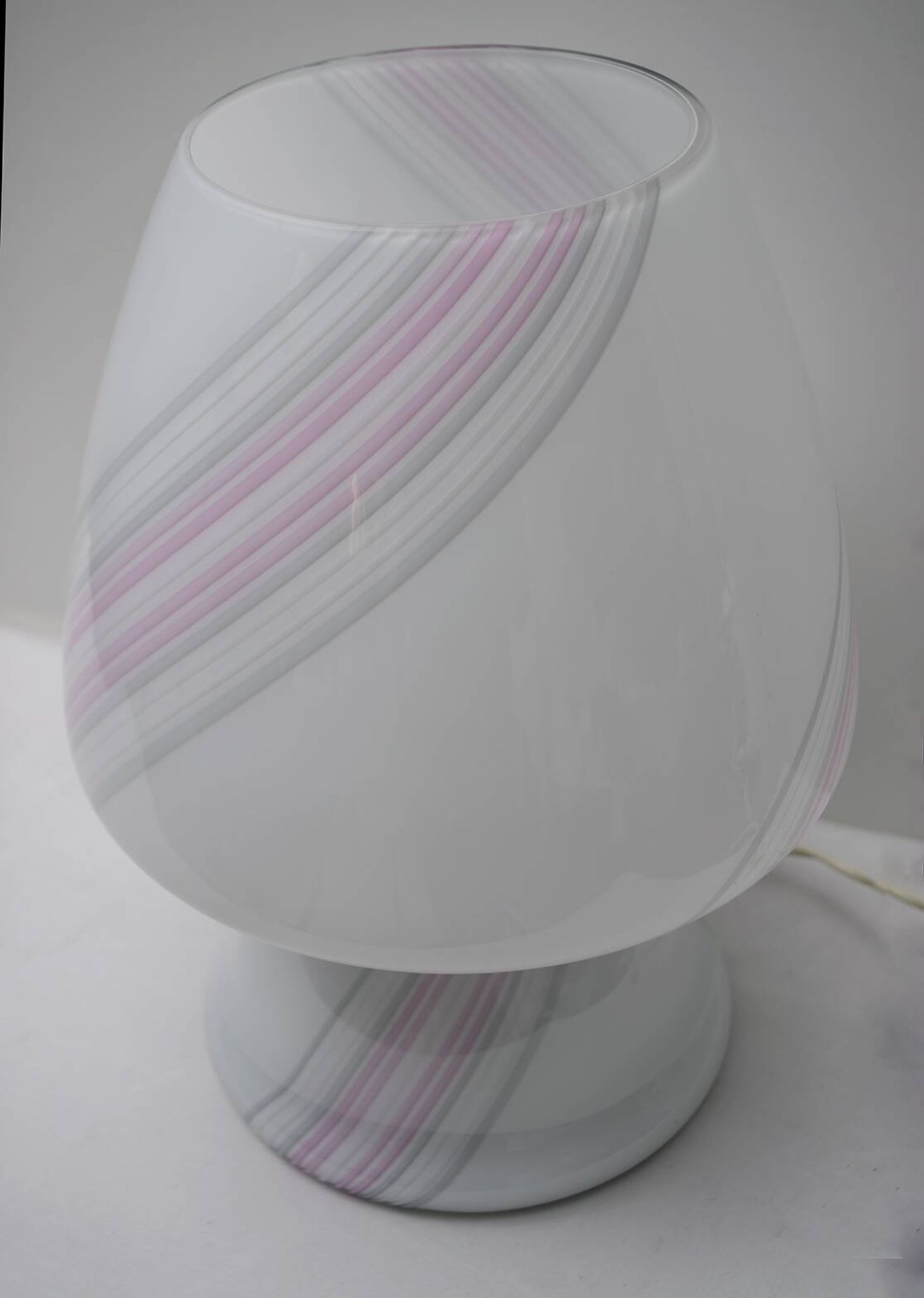 Lampe de table moderne en verre de Murano, "Incamiciato", 1980