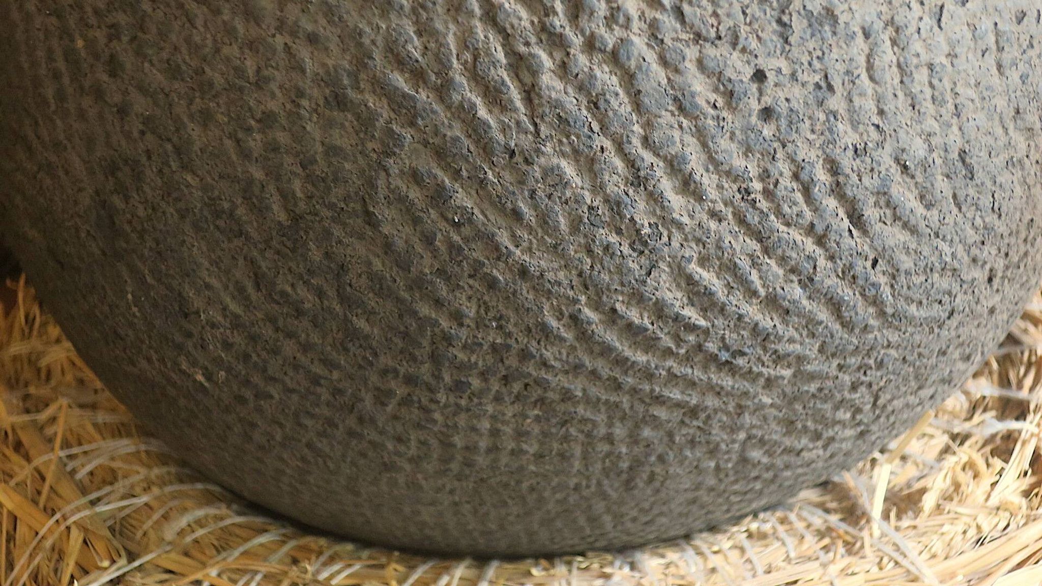 African earthenware storage pot, Senegal 19th century