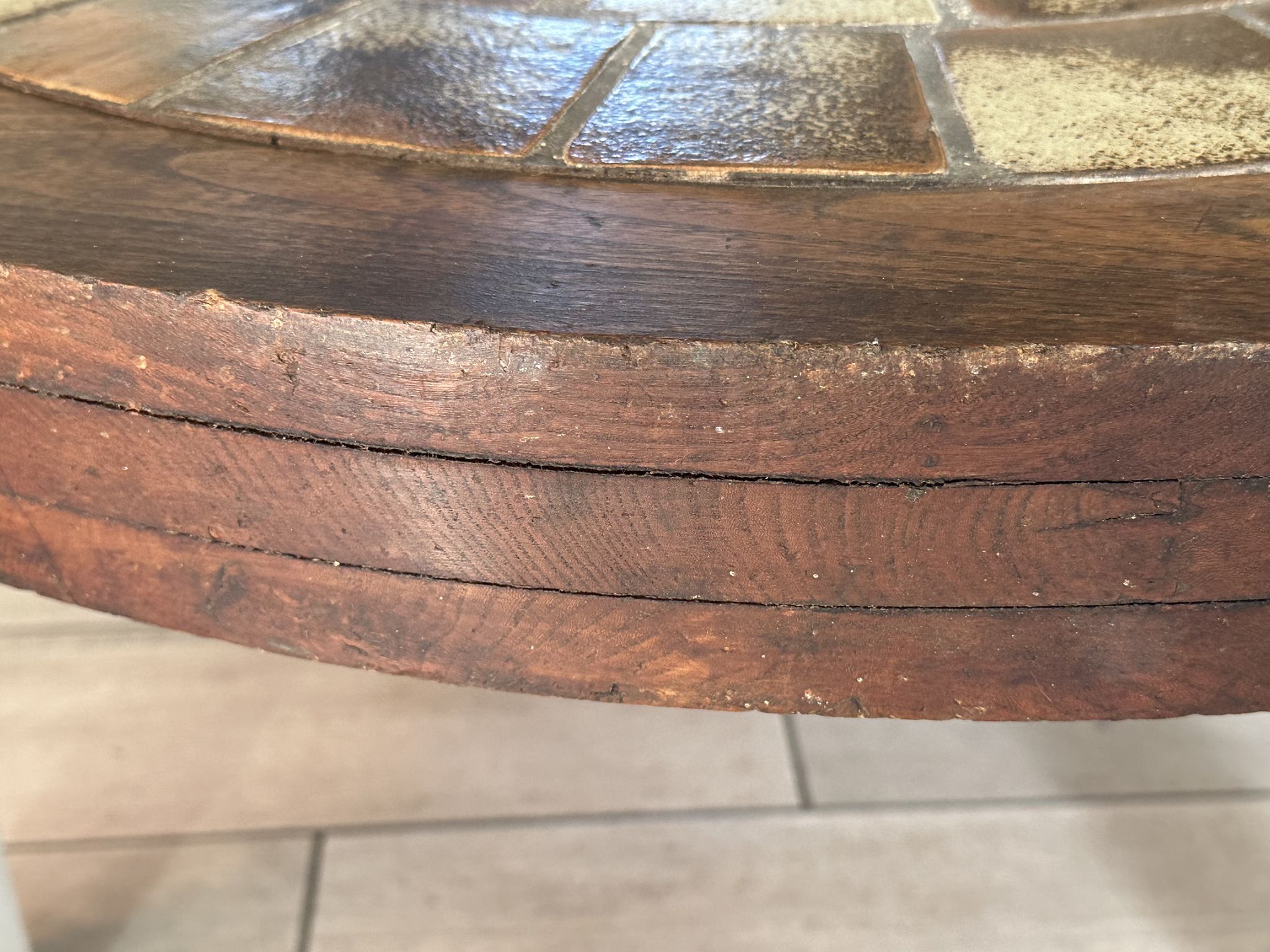 Table basse céramique design vintage années 60