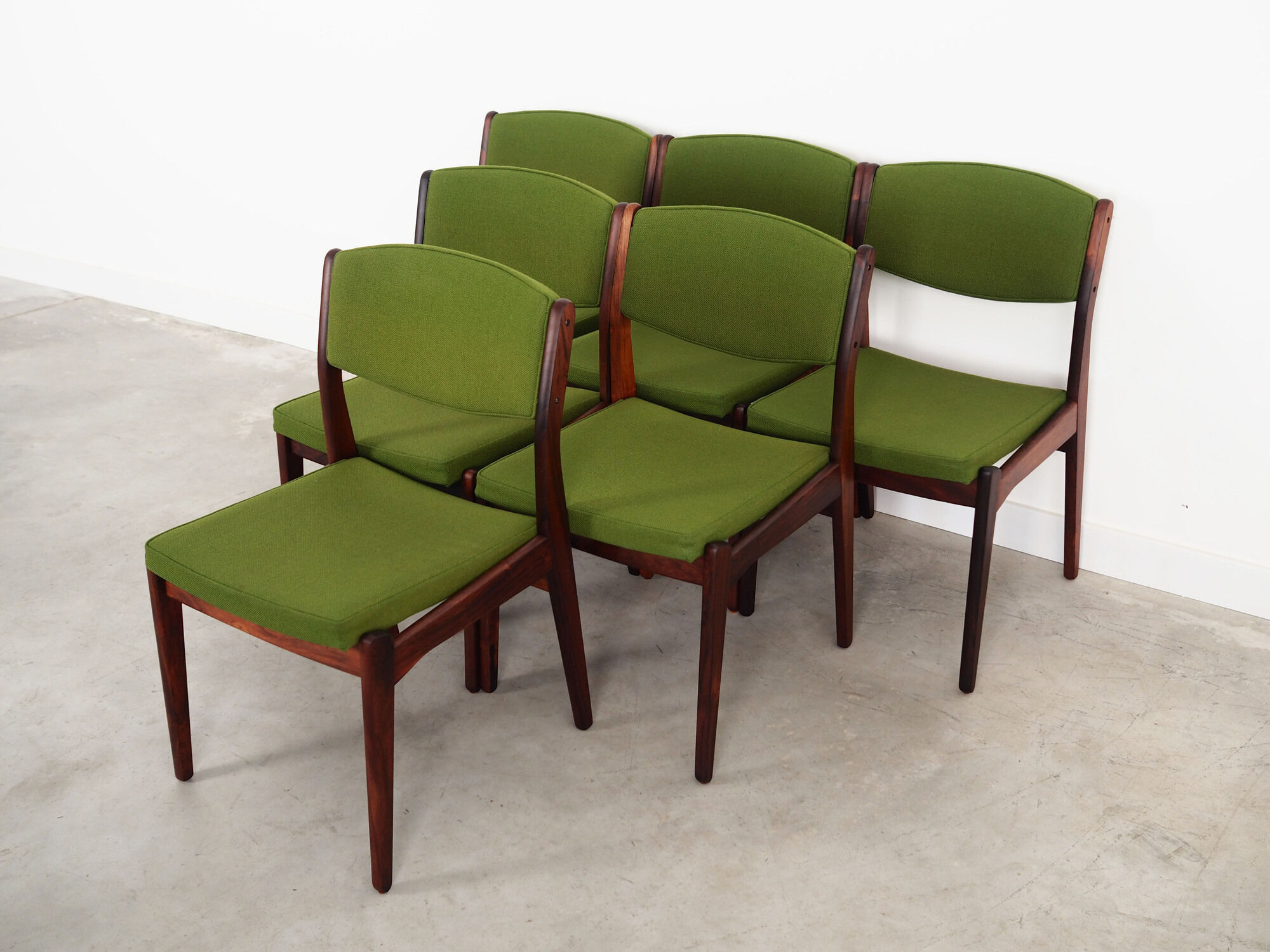 Set of six rosewood chairs, Danish design, 1970s, manufactured by Skovby