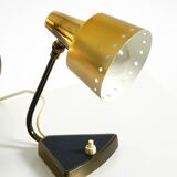 Two beautiful rare Mid Century Modern brass table lamps