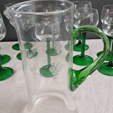 Carafe and balloon glasses for Alsace wine