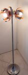 Oxar Space Age floor lamp with light flowers from the 70s.