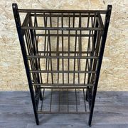 Magazine rack from Wiener Werkstätte Austria made of mahogany & brass around 1900