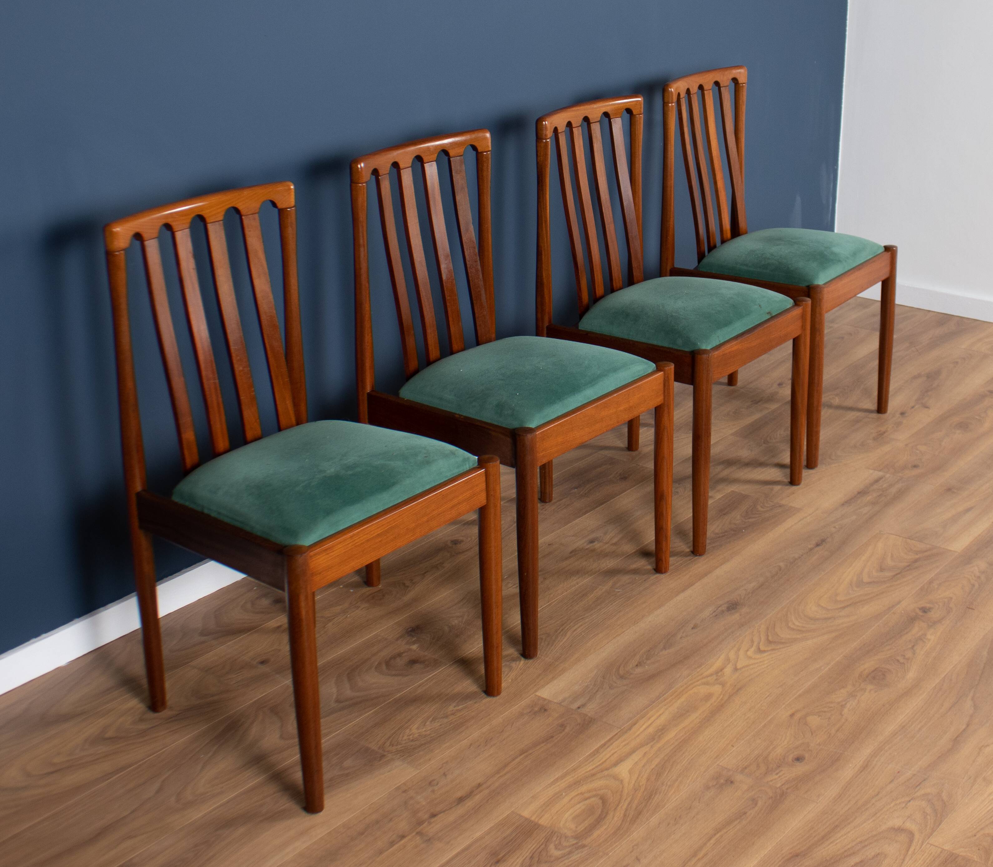 Retro Teak 1960s Meredew Dining Table & 4 Chairs Mid Century