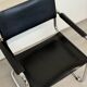 Bauhaus cantilever chair – black leather & chrome (unsigned)