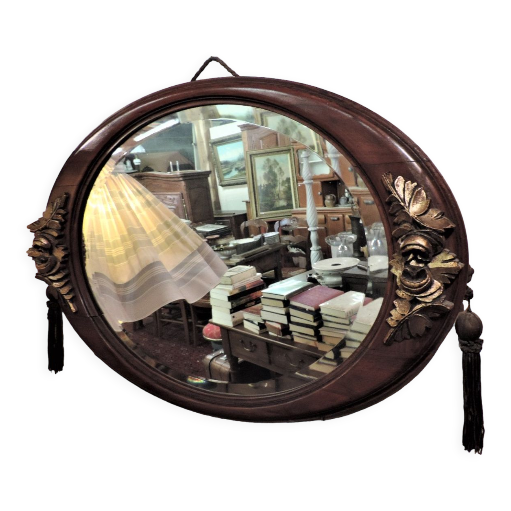 Oval mirror 25s 30s 64x45cm