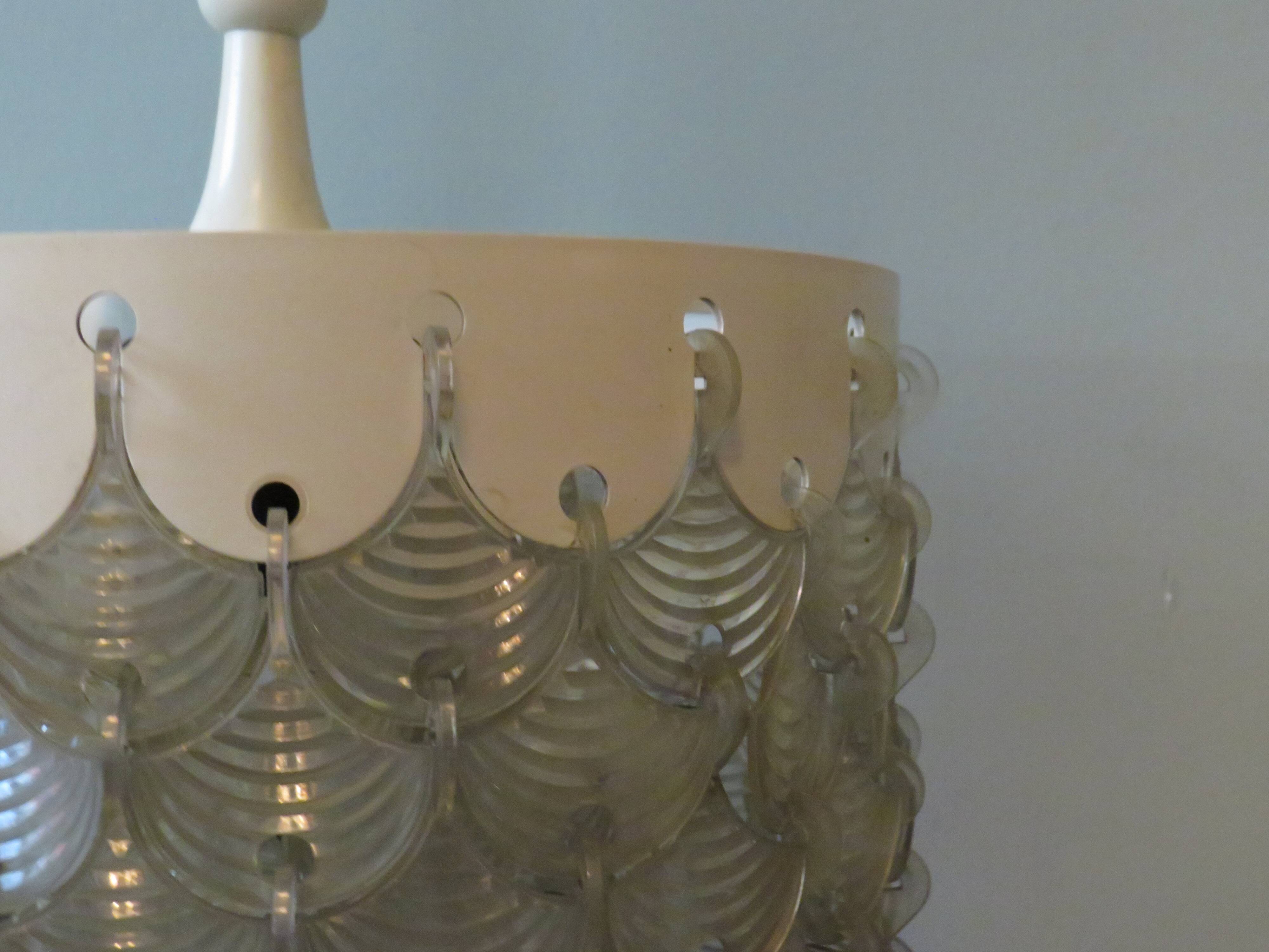 Space Age vintage chandelier  from the 1970s